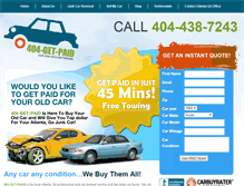 Tablet Screenshot of 404getpaid.com